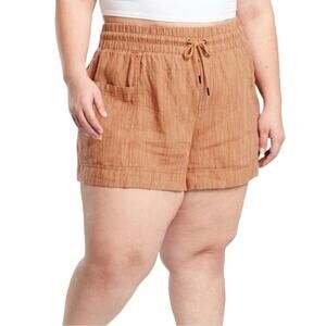 NWT Athleta Cabo Linen Textured 4” Short 26
